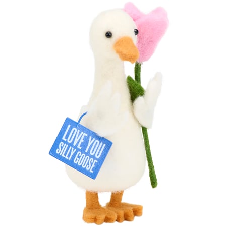 Love You Silly Goose Critter - Felt, Polyester, Metal, Plastic