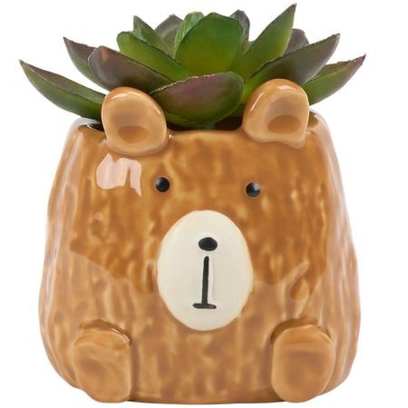 Teddy Bear Planter - Ceramic