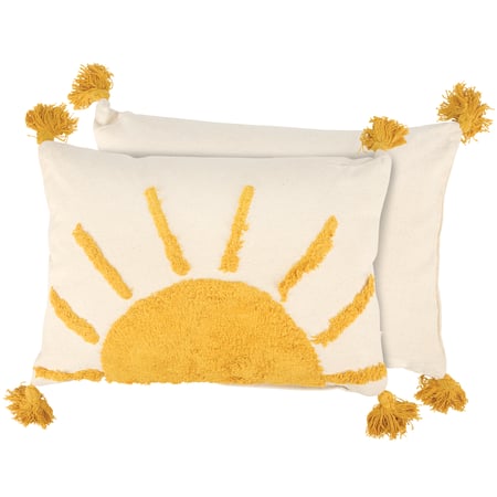 Rising Sun Pillow - Cotton, Zipper