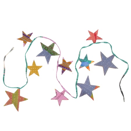 Kantha Star Garland - Cotton