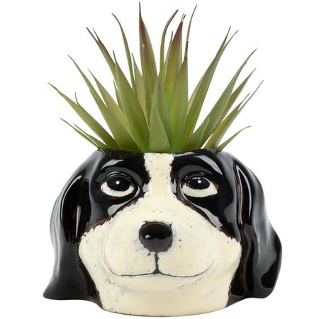 Cavalier King Charles Spaniel Planter - Ceramic