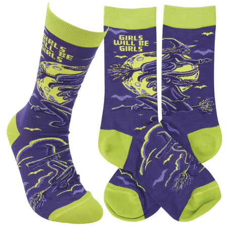 Girls Will be Girls Socks - Cotton, Nylon, Spandex