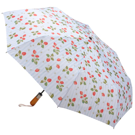Strawberry Sprinkle Umbrella - Pongee, Wood, Fiberglass, Metal, Plastic