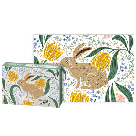 Rabbit Folk Art Puzzle - Paper