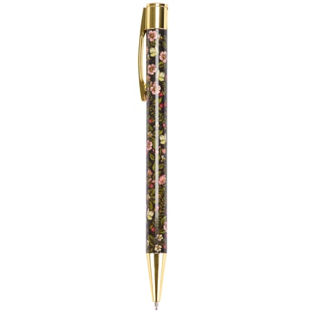 Moody Spring Floral Pen - Metal, Paper, Ink