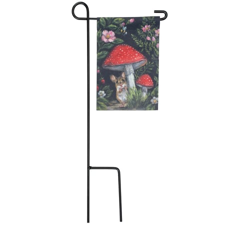 Mouse Garden Flag Mini Set - Polyester, Metal