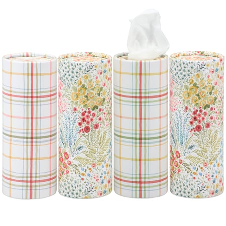Mixed Florals Tissue Box Set - Paper, Facial Tissue