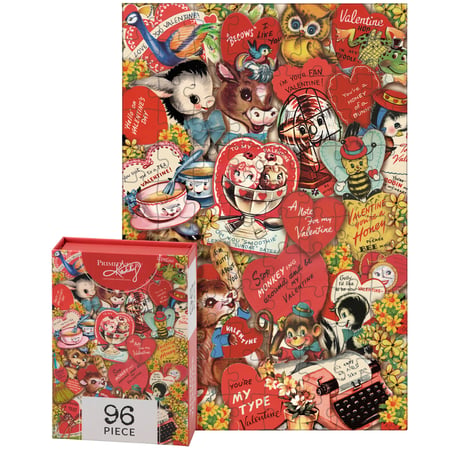 Small Vintage Valentine Puzzle - Paper