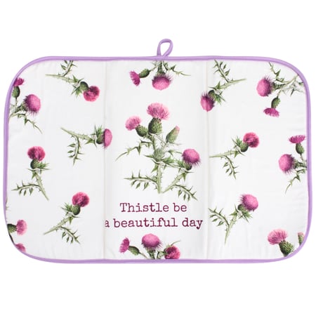Thistle Be A Beautiful Day Drying Mat - Polyester, Foam