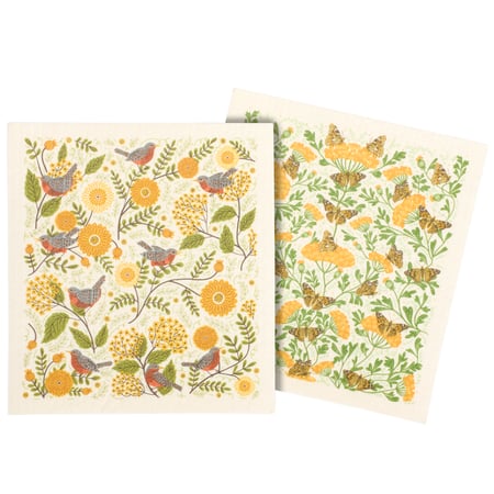 Mums And Robins Swedish Cloth Set - Cellulose, Cotton