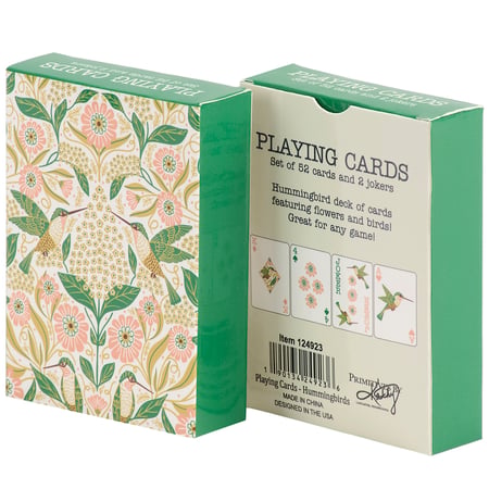 Folk Art Hummingbirds Playing Cards - Paper