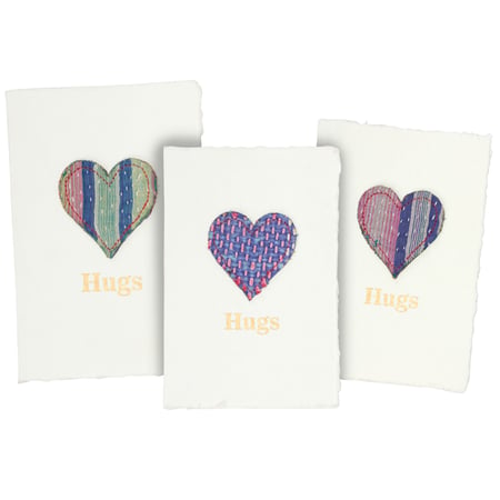 Hugs Greeting Card - Paper, Cotton