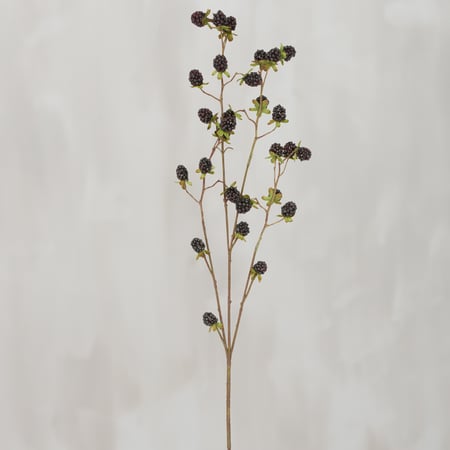 Blackberries Floral Pick - Foam, Polyester, Plastic, Wire