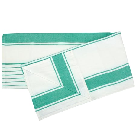 Green Stripe Tablecloth - Cotton