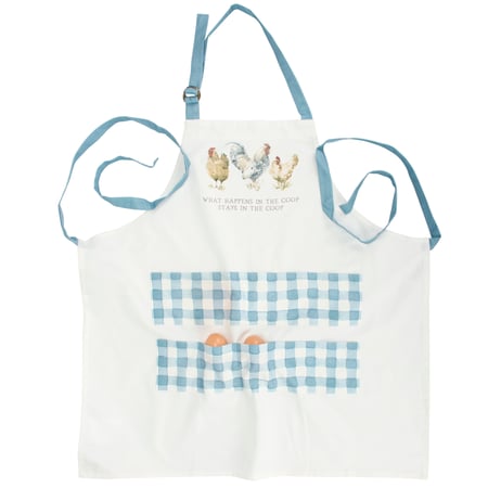 In The Coop Egg Collector Apron - Cotton, Metal