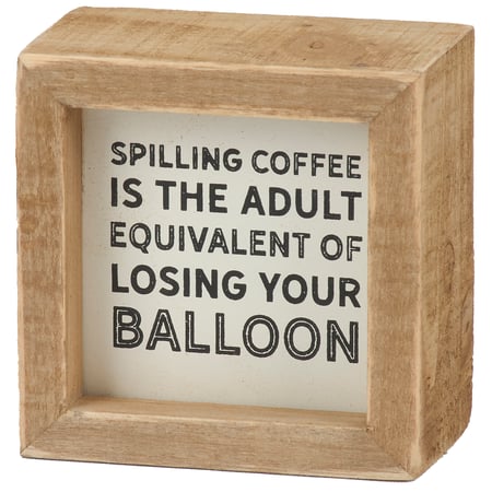 Spilling Inset Box Sign - Wood