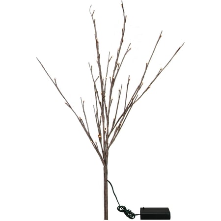 60 Light Small Battery Operated Willow Twig - Wire, Plastic, Cord