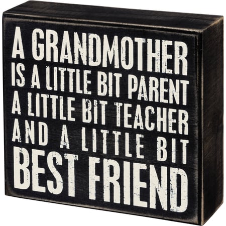 Grandmother Box Sign - Wood