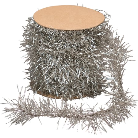 Silver Tinsel Garland - Tinsel