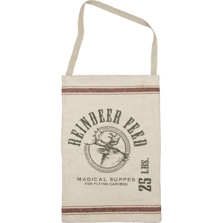 Reindeer Feed Hanging Bag - Cotton