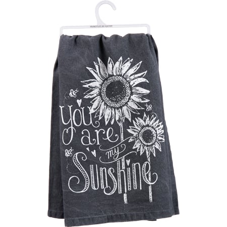 You Are My Sunshine Chalk Kitchen Towel - Cotton