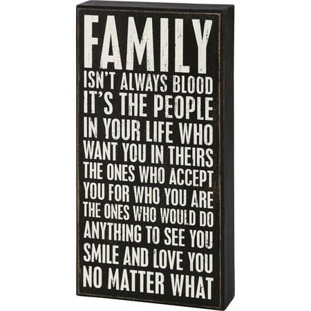 Family Isn't Box Sign - Wood