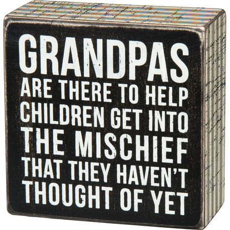 Grandpas Box Sign - Wood