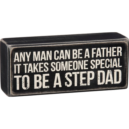 Step Dad Box Sign - Wood
