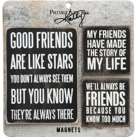Friends Magnet Set - Wood, Metal, Magnet