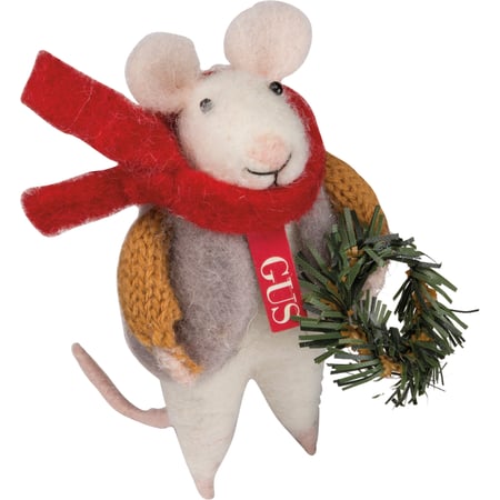 Gus Mouse Critter - Felt, Polyester, Plastic