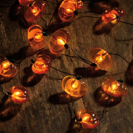 Pumpkin Wire Lights - Wire, Plastic, Cord