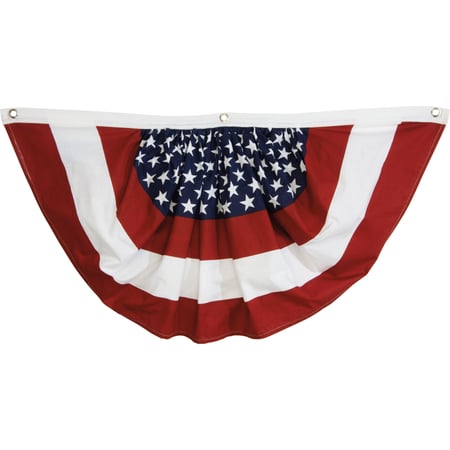 Patriotic Bunting  - Cotton, Metal