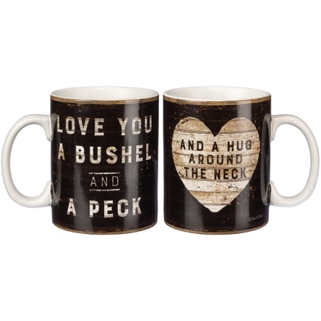 Love You A Bushel And A Peck Mug - Stoneware