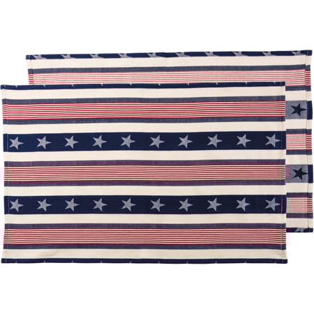 Stars And Stripes Kitchen Towel - Cotton
