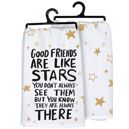 Friends Are Like Stars Kitchen Towel - Cotton