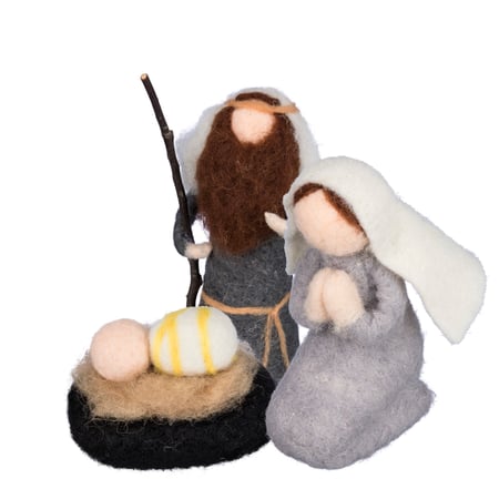 Nativity Critter Set - Felt, Polyester, Plastic, Wood