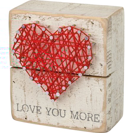 Love You More String Art - Wood, Metal, String