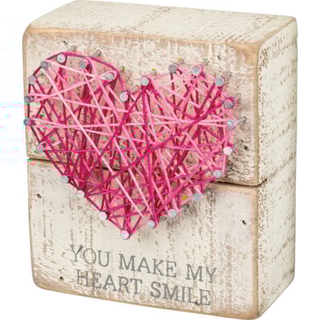 You Make My Heart Smile String Art - Wood, Metal, String