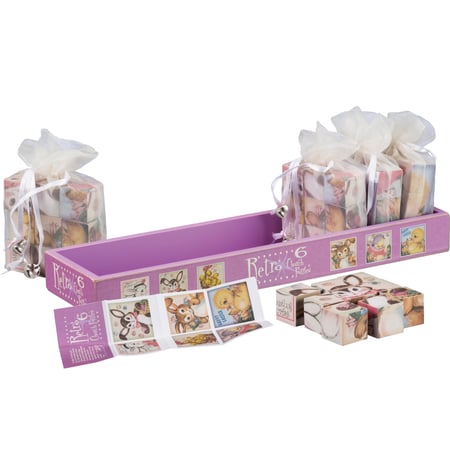 Vintage Easter Church Puzzle - Wood, Paper, Fabric, Metal