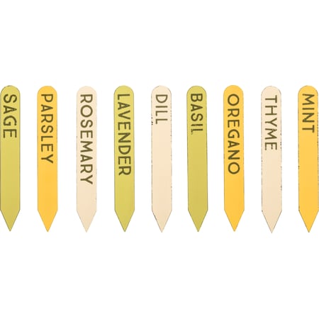 Rustic Herb Markers - Metal