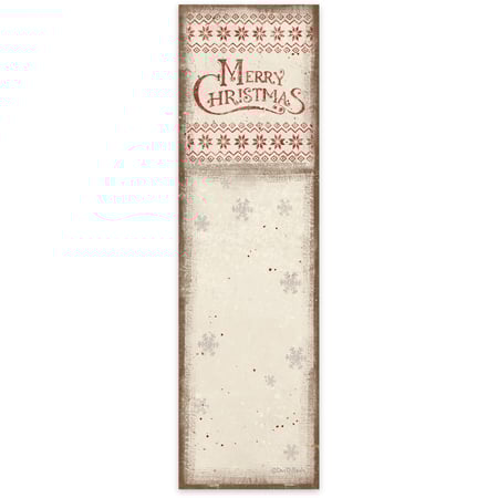 Nordic Merry Christmas List Pad - Paper, Magnet 