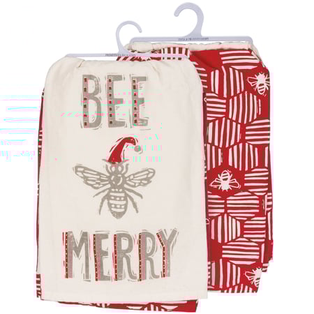 Bee Merry Kitchen Towel Set - Cotton 