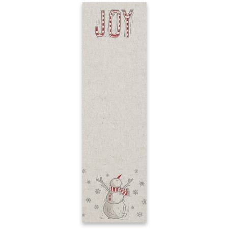 Joy Snowman List Pad - Paper, Magnet