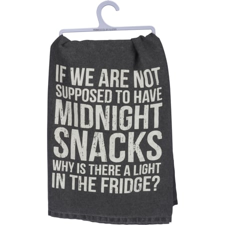 Supposed To Have Midnight Snacks Kitchen Towel - Cotton