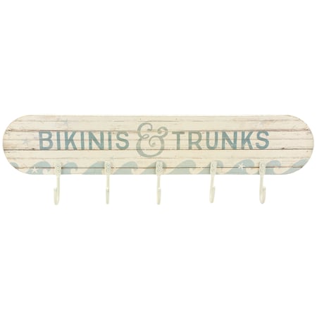 Bikinis & Trunks Hook Board - Wood, Paper, Metal