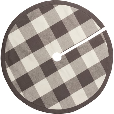 Buffalo Check Medium Tree Skirt - Cotton