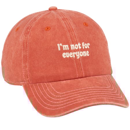 Not For Everyone Baseball Cap - Cotton, Metal