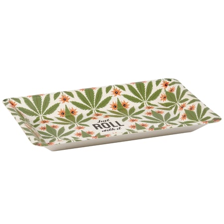 Roll With It Vanity Tray - Metal, Paper