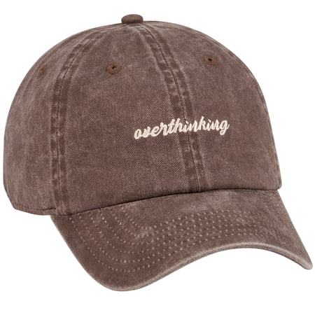 Overthinking Baseball Cap - Cotton, Metal