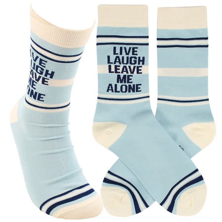 Leave Me Alone Socks - Cotton, Nylon, Spandex